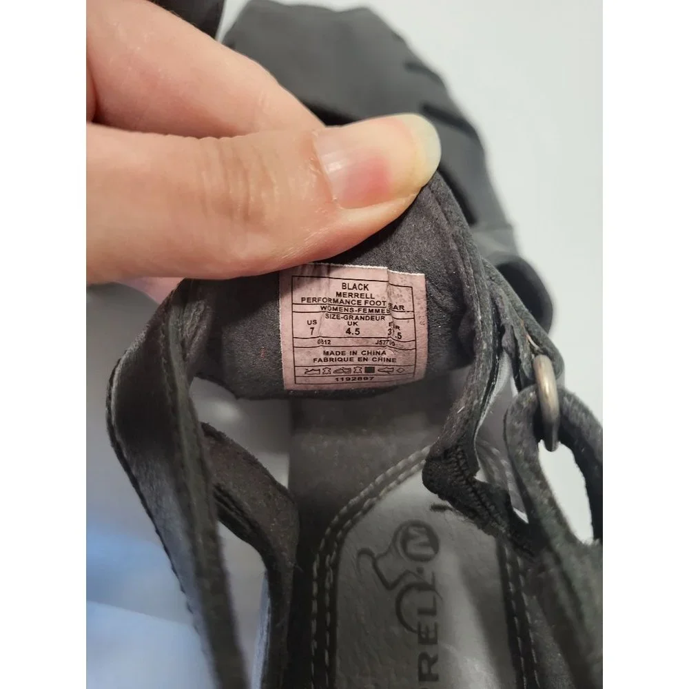 Merrell Black Cycling Performance Footwear Leather size 7 - Picture 6 of 7